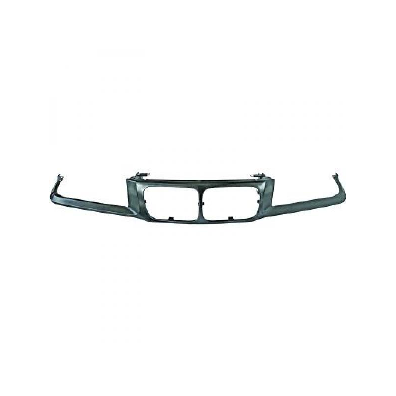 RECAMBO Inserto per griglia anteriore, strisce decorative, barre per barbecue V, compatibile con BMW serie 5 F07 F10 F11 2011-2016 F18 X1 F48 X2 F39 | Bianco