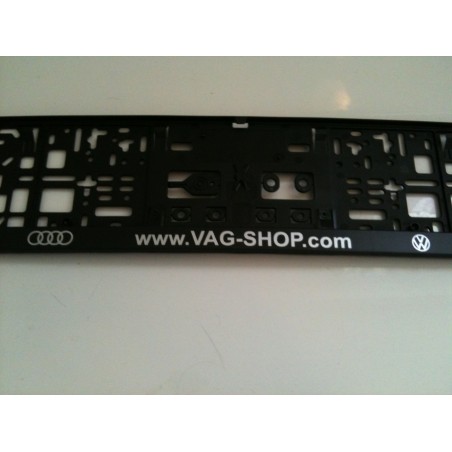 Support plaque immatriculation personnalisé en plastique noir