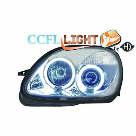 phares design angel eyes, CCFL Cool Lights, chrome, H1/H1     SLK,