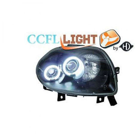 phares design angel eyes, CCFL Cool Lights, noir, H1/H1    CLIO,