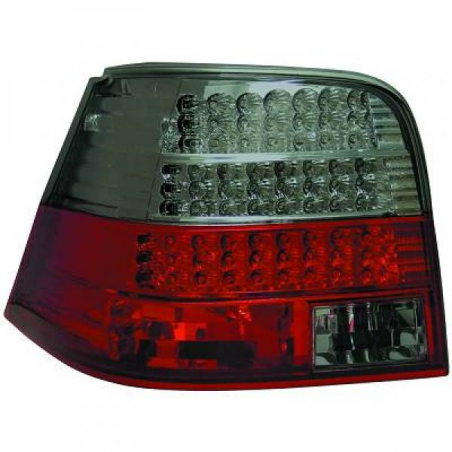 feux arrières design, rouge/noir, LED       GOLF 4, 3/5-portes