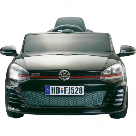 Voiture Enfant Volkswagen Golf VII GTI Noir Sur batterie 12V Incluse. SD et télécommande - dès 3 ans