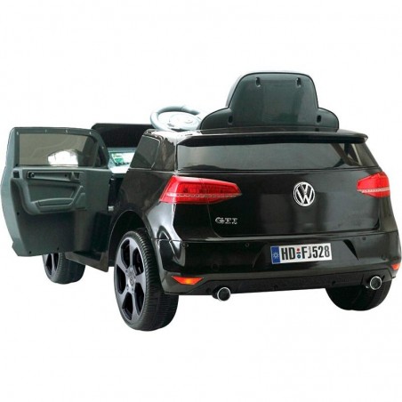 Voiture Enfant Volkswagen Golf VII GTI Noir Sur batterie 12V Incluse. SD et télécommande - dès 3 ans