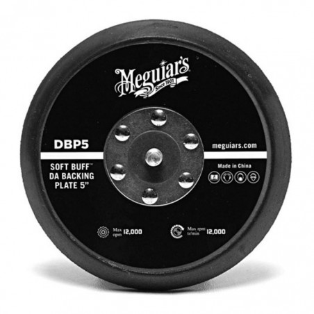 Meguiars Soft Buff Backing Plate 5'' pour Dual Action Polisher