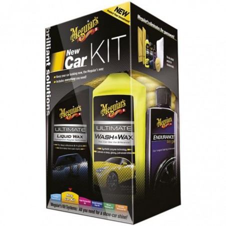 Meguiars New Car Kit (Ultimate Wash&Wax/Ultimate Wax/Endurance High Gloss/Accessoires)