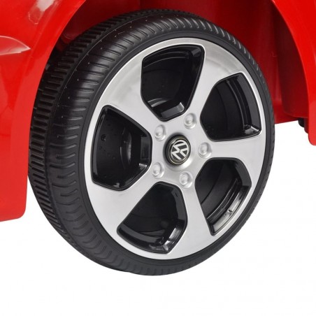 Voiture Enfant Volkswagen Golf VII GTI Rouge Sur batterie 12V Incluse. SD et télécommande - dès 3 ans
