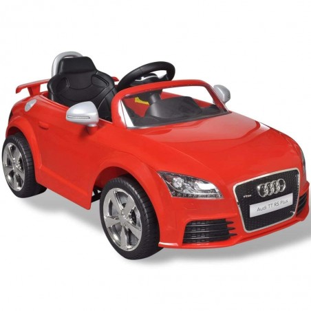 Voiture Enfant Audi TT Rouge Sur batterie 6V Incluse. SD et télécommande - dès 3 ans