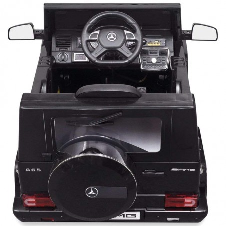 Voiture Enfant Mercedes Benz G65 Noir 2 moteurs Sur batterie. SD et télécommande - dès 3 ans