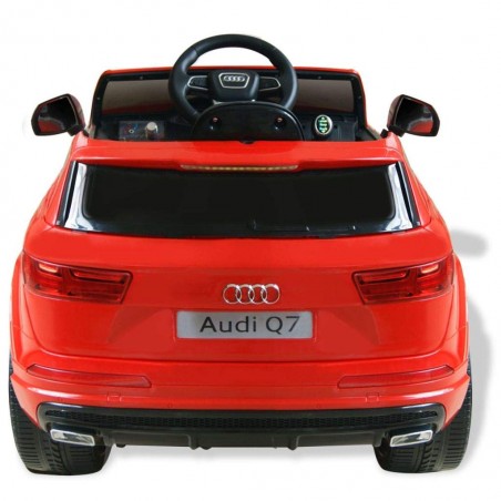 Voiture Enfant Audi Q7 Rouge Sur batterie 6V Incluse. SD et télécommande - dès 3 ans