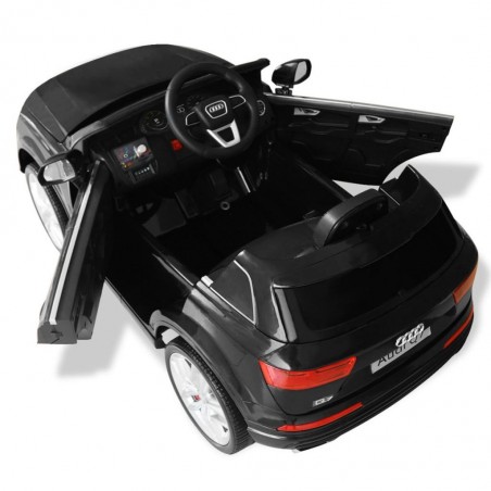Voiture Enfant Audi Q7 Noir Sur batterie 6V Incluse. SD et télécommande - dès 3 ans