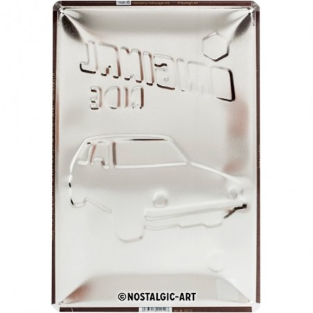 Plaque en métal Golf originale de Volkswagen [en anglais] 20 x 30 cm