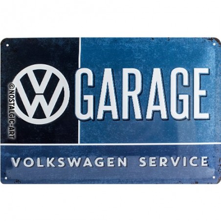 Décoration Plaque en métal Vintage "Volkswagen VW garage" 20x30cm