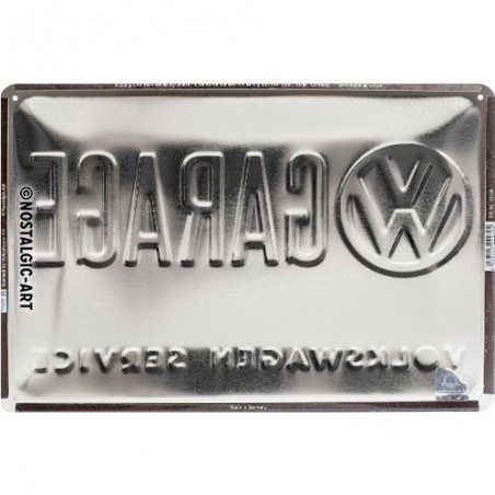 Décoration Plaque en métal Vintage "Volkswagen VW garage" 20x30cm
