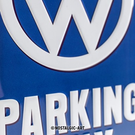 Décoration Plaque en métal Vintage "VW parking Only" 20x30cm