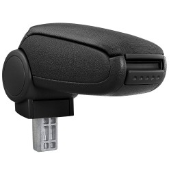 FITS FORD MONDEO MK3 ARMREST COVER NEW BLACK LEATHER 01-07 