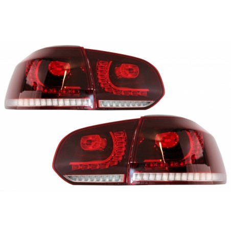 Feux Led rouge fumé à clignotants dynamique pour VW Golf 6 Feux Led rouge fumé à clignotants dynamique pour VW Golf 6