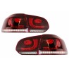 Feux Led rouge fumé à clignotants dynamique pour VW Golf 6 Feux Led rouge fumé à clignotants dynamique pour VW Golf 6