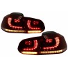 Feux Led rouge fumé à clignotants dynamique pour VW Golf 6 Feux Led rouge fumé à clignotants dynamique pour VW Golf 6