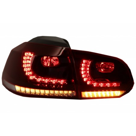 Feux Led rouge fumé à clignotants dynamique pour VW Golf 6 Feux Led rouge fumé à clignotants dynamique pour VW Golf 6