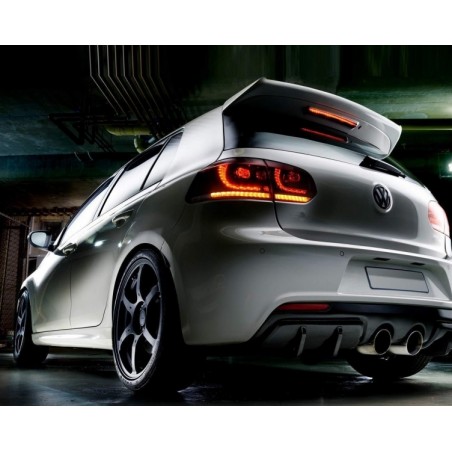 Feux Led rouge fumé à clignotants dynamique pour VW Golf 6 Feux Led rouge fumé à clignotants dynamique pour VW Golf 6