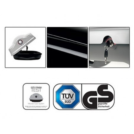 o Matériel: plastique ABS - Anti UVo Homologation: ISO PAS + City Crasho Dimensions: 140 x 80 x 44 cmo Max capacité de charge de o Matériel: plastique ABS - Anti UVo Homologation: ISO PAS + City Crasho Dimensions: 140 x 80 x 44 cmo Max capacité de charge de