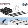 NORDRIVE KARGO Barres de toit 3-Barres pour MERCEDES-BENZ V-KLASSE (W447)- Applicable: 03/2014->- Pour véhicules sans rails- NORDRIVE KARGO Barres de toit 3-Barres pour MERCEDES-BENZ V-KLASSE (W447)- Applicable: 03/2014->- Pour véhicules sans rails-