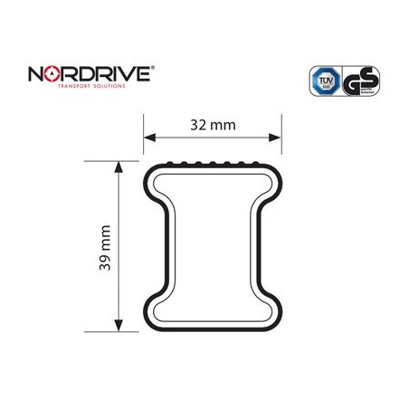 NORDRIVE KARGO Barres de toit 3-Barres pour MERCEDES-BENZ V-KLASSE (W447)- Applicable: 03/2014->- Pour véhicules sans rails- NORDRIVE KARGO Barres de toit 3-Barres pour MERCEDES-BENZ V-KLASSE (W447)- Applicable: 03/2014->- Pour véhicules sans rails-
