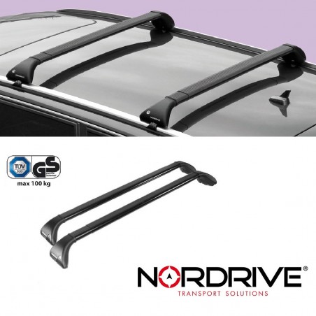 NORDRIVE SNAP Barres de toit pour AUDI A4 ALLROAD (B8)- Applicable: 2009 -> 2016- Pour véhicules avec rails- Matériau: Acier NORDRIVE SNAP Barres de toit pour AUDI A4 ALLROAD (B8)- Applicable: 2009 -> 2016- Pour véhicules avec rails- Matériau: Acier