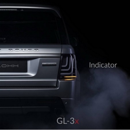 Glohh LED LightBar Taillights suitable for Range Rover Sport L320 (2005-2013) GL-3x Dynamic Smoke