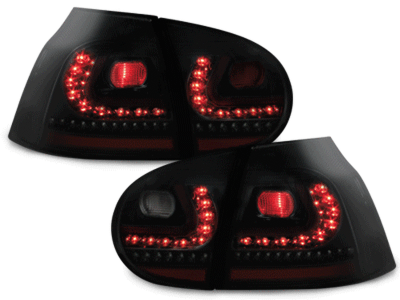 Rear lights LED LITEC VW Golf 5 Black RV16KLBS