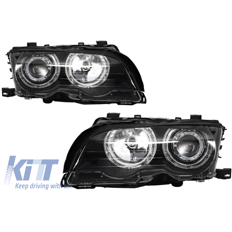 Angel Eyes Headlights suitable for BMW 3 Series E46 Coupe/Cabrio (1998