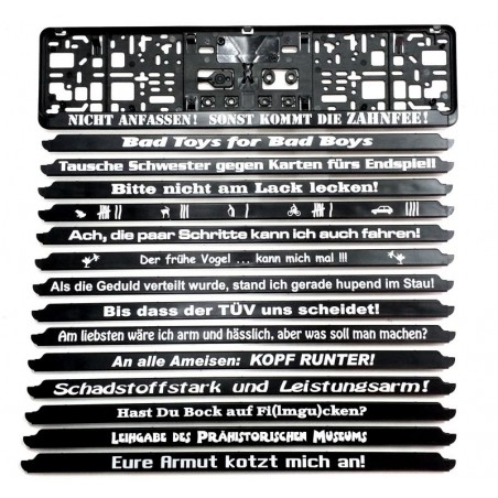 Support de plaque Allemande personnalisé (x2) Support de plaque Allemande personnalisé (x2)