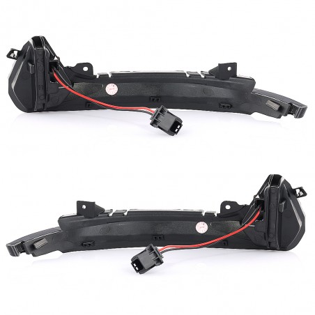 Kit de clignotants de rétroviseurs noir avec effet dynamique à LED pour Audi A6 (4G) 2011-2018 - Smoke - incl. Dynamic Running L Kit de clignotants de rétroviseurs noir avec effet dynamique à LED pour Audi A6 (4G) 2011-2018 - Smoke - incl. Dynamic Running L