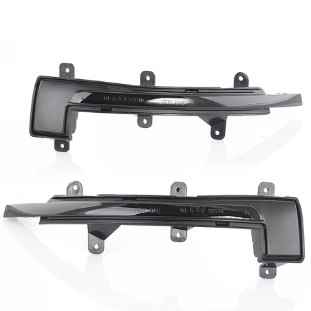 Kit de clignotants de rétroviseurs noir avec effet dynamique à LED pour Audi TT 2006-2014 & R8 2007-2016 Kit de clignotants de rétroviseurs noir avec effet dynamique à LED pour Audi TT 2006-2014 & R8 2007-2016