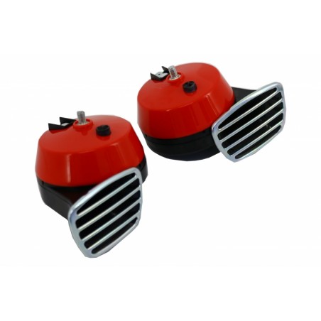 Set of Two Auto Horns High and Low tone 12V