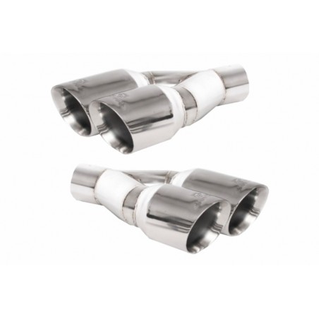 Exhaust Muffler Tips Quad suitable for BMW 3 Series E46 E90 F30 suitable for BMW 5 Series E60 F10 suitable for BMW 3 Series Coup