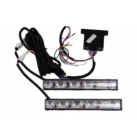 LED DRL Chrome Daytime Running Lights suitable for MERCEDES Benz G-Class W463 (1989-up) G65 A-Design Chrome