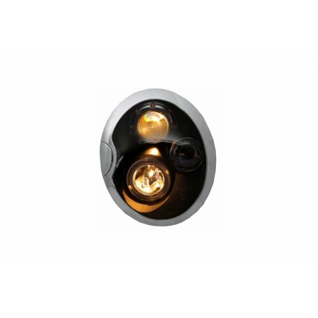 Headlights Angel Eyes suitable for MINI Cooper R50/R52/R53 (2001-2006) Clear Glass Black Housing