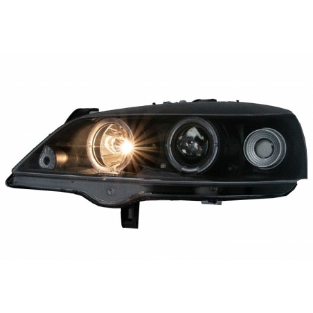 Headlights suitable for Opel Astra G 09.97-02.04 ANGEL EYES BLACK