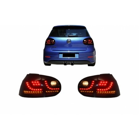 Led Taillights suitable for VW Golf V 5 Left Hand Drive (2004-2009) Smoke Extreme Black Look Urban Style