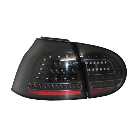 Full Led Taillights suitable for VW Golf V 5 Left Hand Drive (2004-2009) Black Urban Style