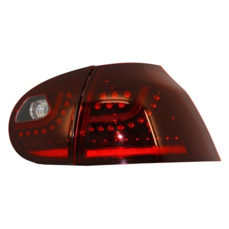 Led Taillights  suitable for VW Golf V 5 Left Hand Drive (2004-2009) Cherry Red Urban Style