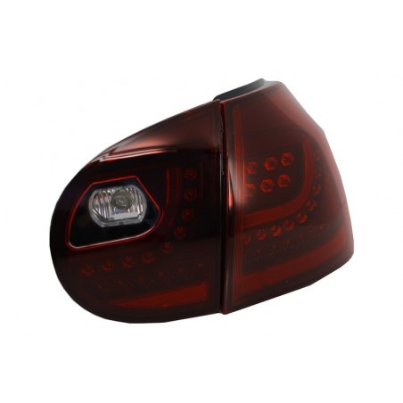 Led Taillights  suitable for VW Golf V 5 Left Hand Drive (2004-2009) Cherry Red Urban Style