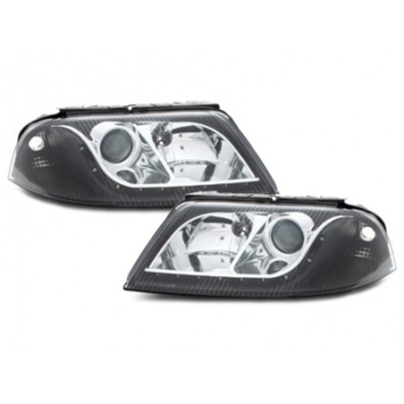 Headlights suitable for VW Passat 3BG (2000-2004) DRL Look Black