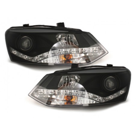 DAYLINE headlights suitable for VW Polo 6R 09+_drl optic_black