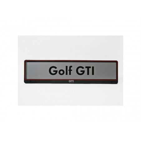 Support Plaque d'immatriculation "GTI"