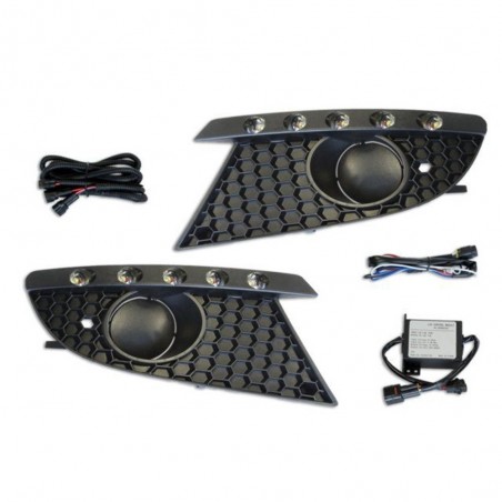 Feux diurnes à LED fumé Seat Leon 1P (pour véhicules avec feux anti-brouillard) Feux diurnes à LED fumé Seat Leon 1P (pour véhicules avec feux anti-brouillard)