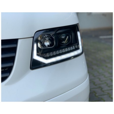 VW T5 2009 Facelift Phare Antibrouillard Feux Phares /& Grilles+Kit Câblage
