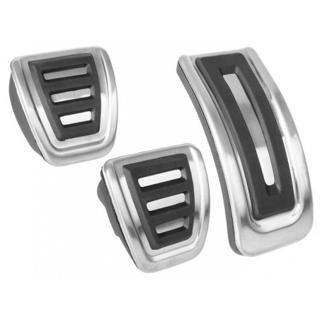 Pédales Aluminium brossé pour VW, Audi, Seat, Skoda 5Q0721601A / 5Q0721131A / 5Q1721647A Pédales Aluminium brossé pour VW, Audi, Seat, Skoda 5Q0721601A / 5Q0721131A / 5Q1721647A