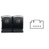 Bouton lève vitre double avec insert chromé - 5K3959857CXSH Bouton lève vitre double avec insert chromé - 5K3959857CXSH